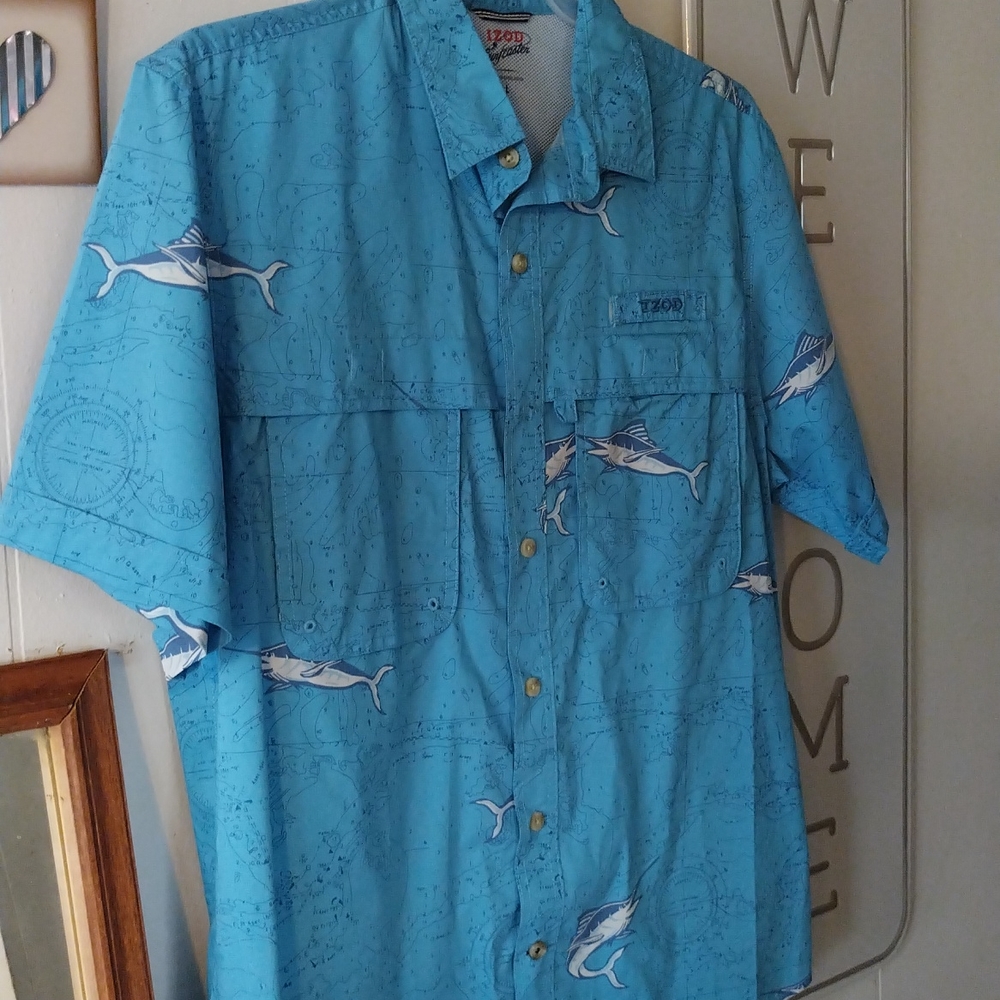 izod Surf coaster Men's Large 💯 cotton New without tag.